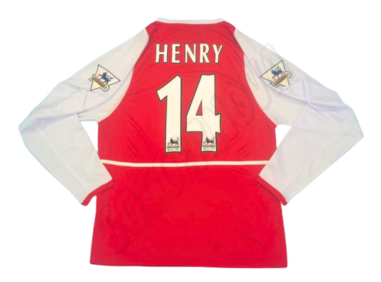 Arsenal 2002/04 Long Sleeves Home Shirt