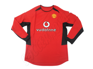 Manchester United 2002/04 Long Sleeves Home Shirt