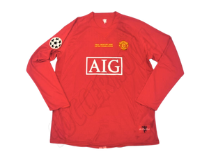 Manchester United 2007/08 UCL Final Long Sleeves Home Shirt