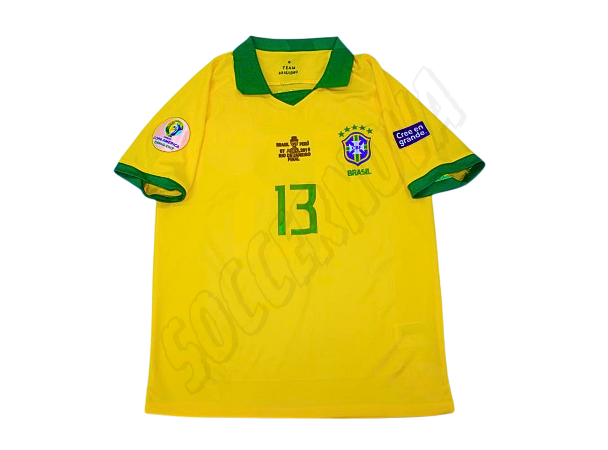 Maillot domicile finale Copa America Brésil 2019/20