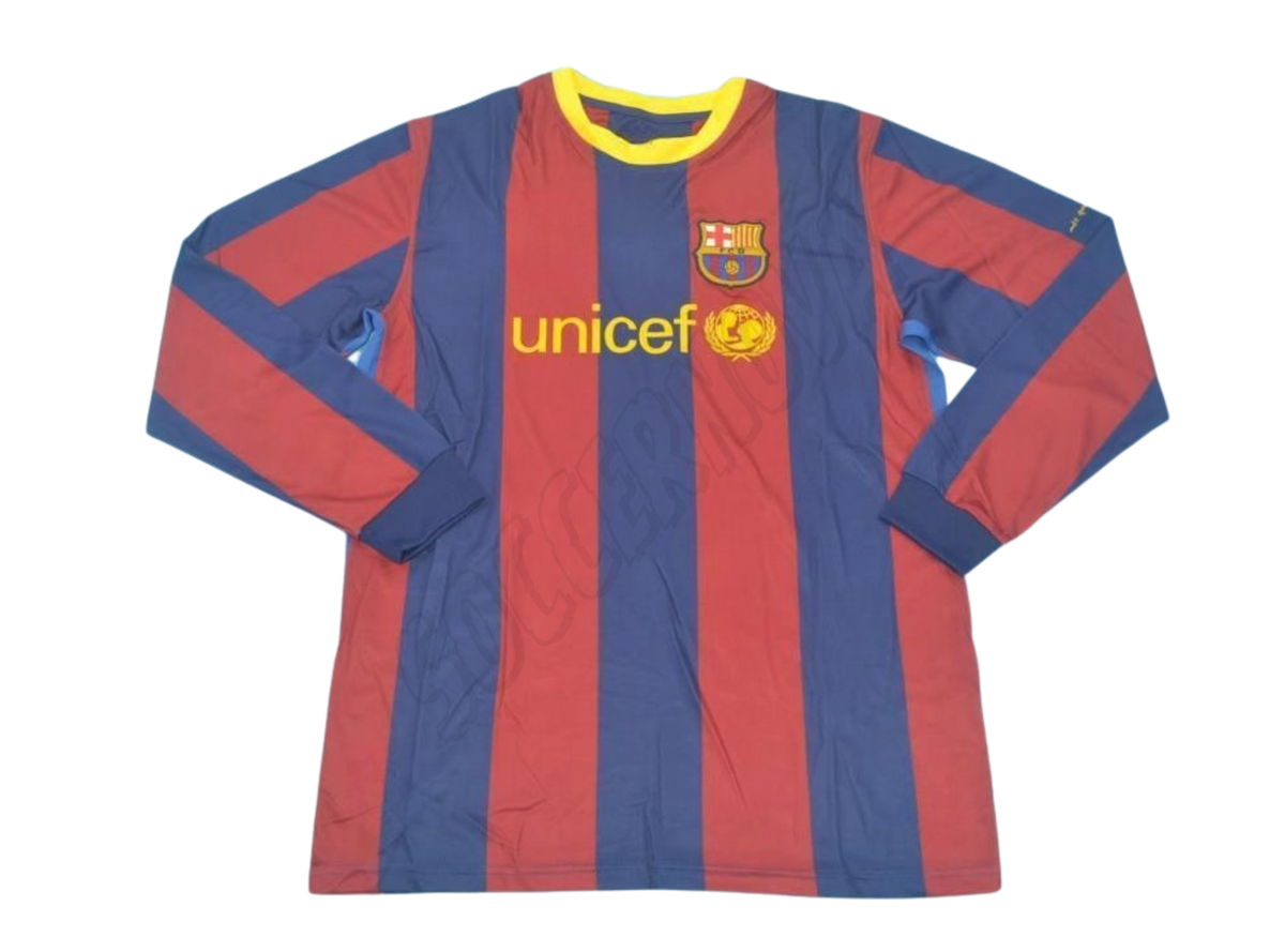 Barcelona 2010/11 Long Sleeves Home Shirt