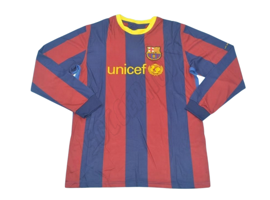 Camiseta de casa de manga larga del Barcelona 2010/11