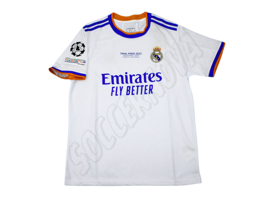 Camiseta de casa del Real Madrid para la final de la Liga de Campeones 2021/22