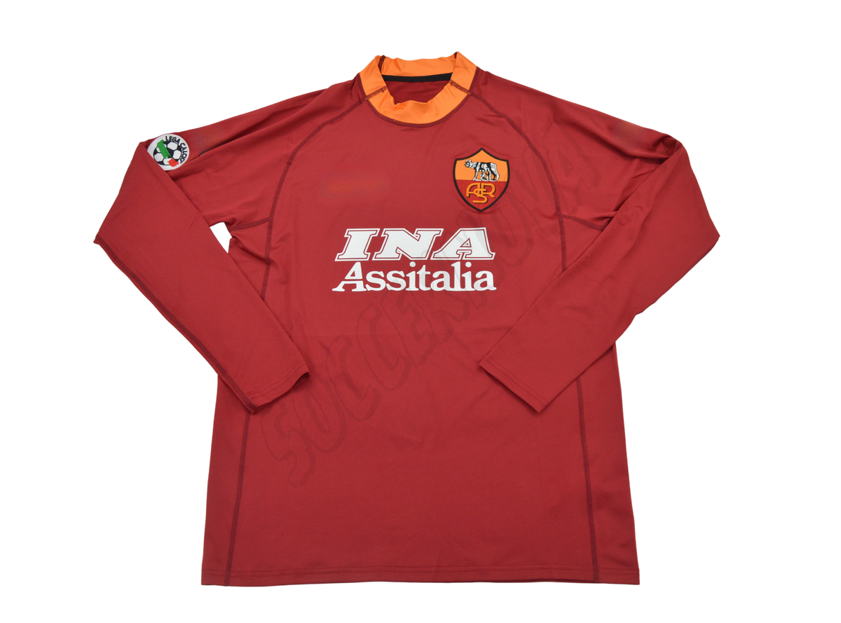 AS Roma 2000/01 Long Sleeves Home Shirt