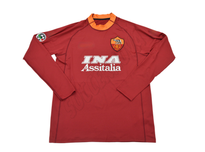AS Roma 2000/01 Long Sleeves Home Shirt