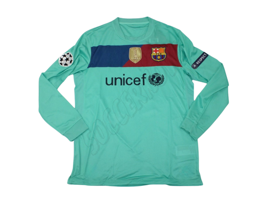 Camiseta de visitante de manga larga del Barcelona 2010/11