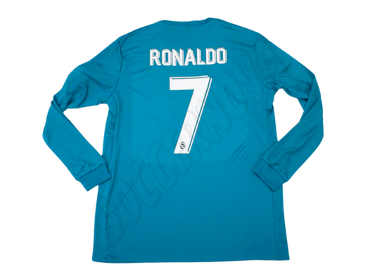 Camiseta de la tercera equipación del Real Madrid 2017/18 de manga larga