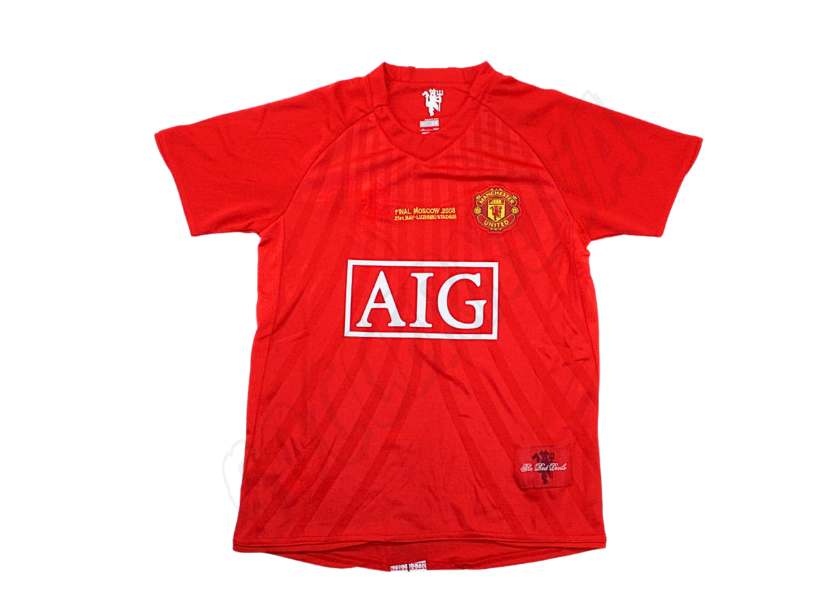 Manchester United 2007/08 UCL Final Kids Home Kit