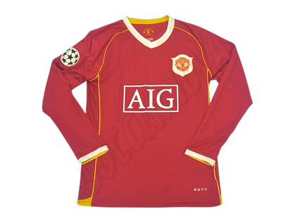 Camiseta de local de manga larga del Manchester United 2006/07