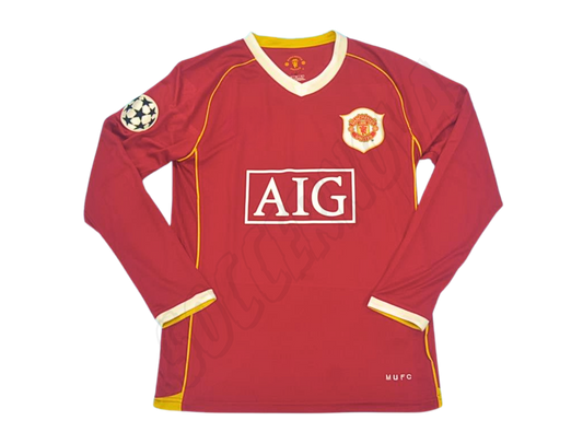 Manchester United 2006/07 Long Sleeves Home Shirt