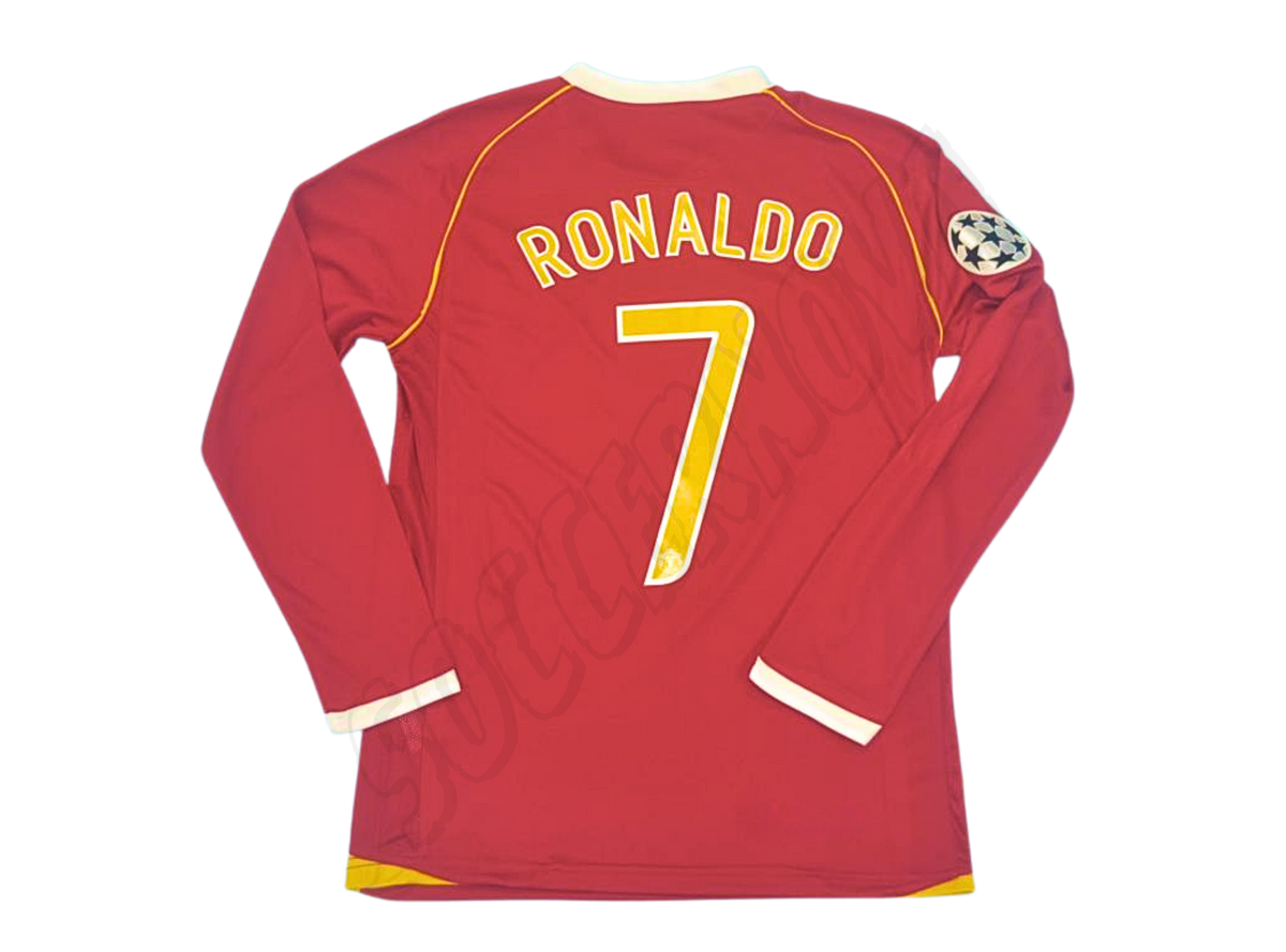 Camiseta de local de manga larga del Manchester United 2006/07