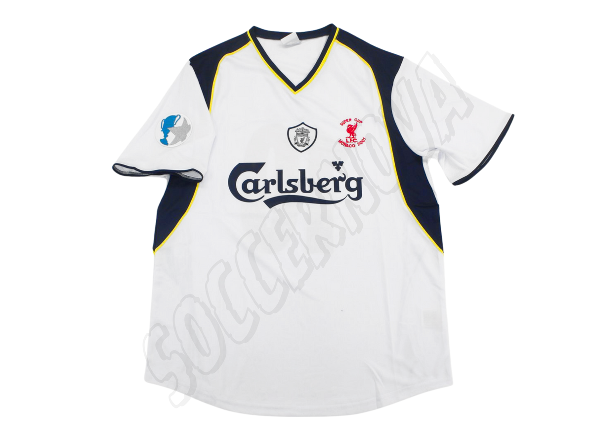 Camiseta de visitante de la Supercopa de la UEFA del Liverpool FC 2001/02