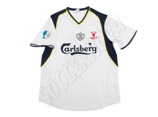 Camiseta de visitante de la Supercopa de la UEFA del Liverpool FC 2001/02