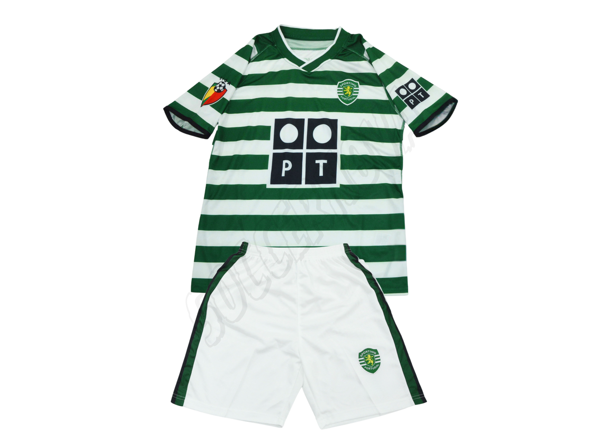 Maillot domicile Sporting Lisbonne 2003/04 pour enfants