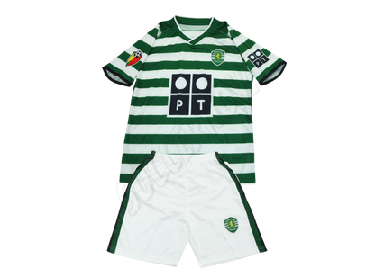 Maillot domicile Sporting Lisbonne 2003/04 pour enfants