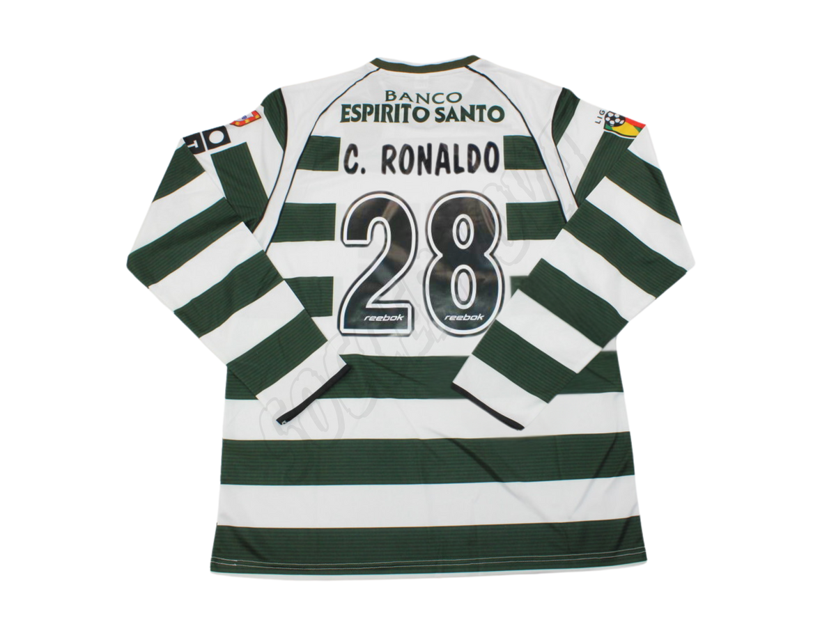 Maillot Domicile Manches Longues Sporting Lisbonne 2002/03