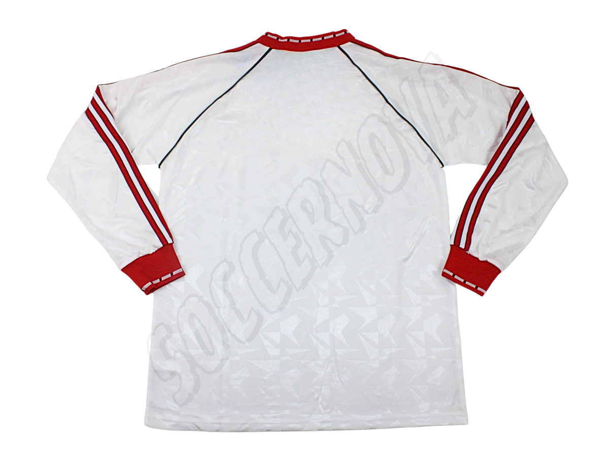 Manchester United Camiseta de la Tercera Equipación Manga Larga Final Recopa de Europa 1991