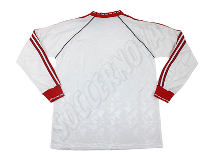 Manchester United Camiseta de la Tercera Equipación Manga Larga Final Recopa de Europa 1991