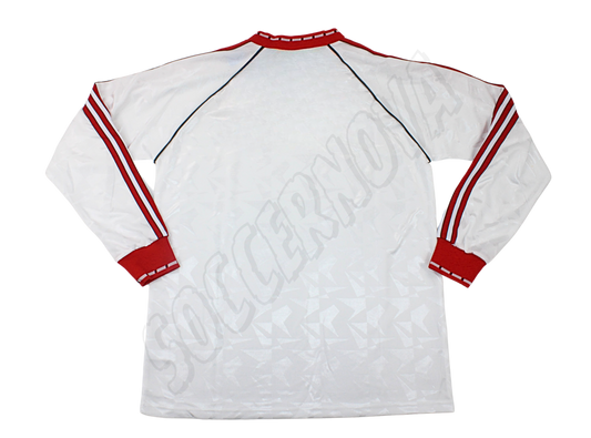 Manchester United Camiseta de la Tercera Equipación Manga Larga Final Recopa de Europa 1991