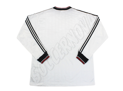 Camiseta de Manga Larga Visitante del Manchester United de la Final de la Milk Cup de 1983