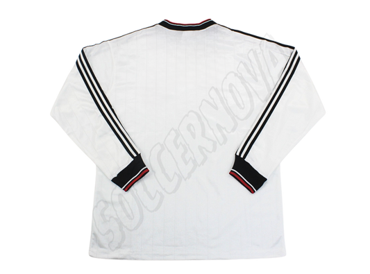 Camiseta de Manga Larga Visitante del Manchester United de la Final de la Milk Cup de 1983