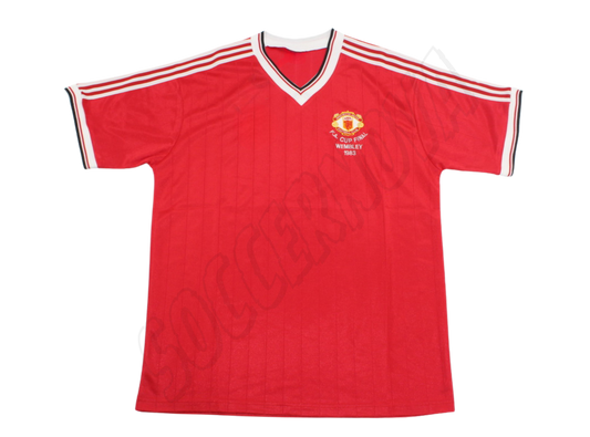 Camiseta Local del Manchester United de la Final de la FA Cup de 1983