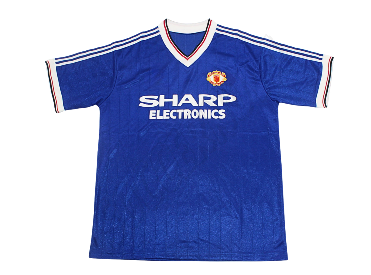 Camiseta de la tercera equipación del Manchester United 1982/84