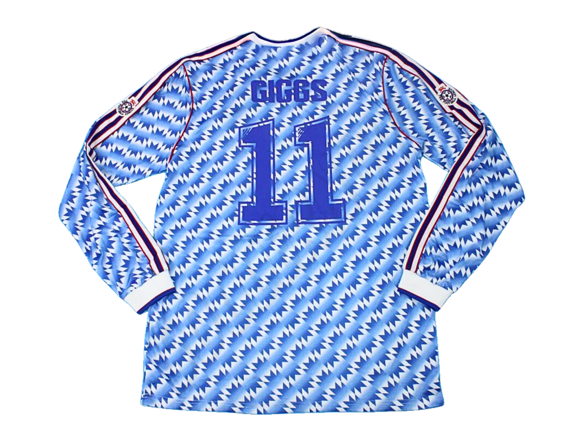 Camiseta de Visitante Manga Larga de la Final de la Copa de la Liga Manchester United 1990/92