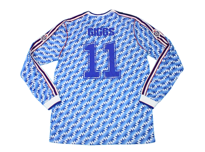 Camiseta de Visitante Manga Larga de la Final de la Copa de la Liga Manchester United 1990/92
