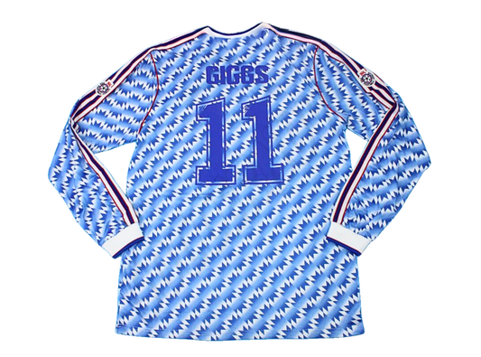 Camiseta de Visitante Manga Larga de la Final de la Copa de la Liga Manchester United 1990/92