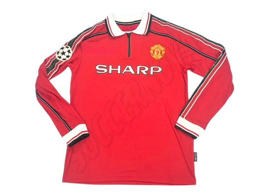 Camiseta local de manga larga del Manchester United 1998/00