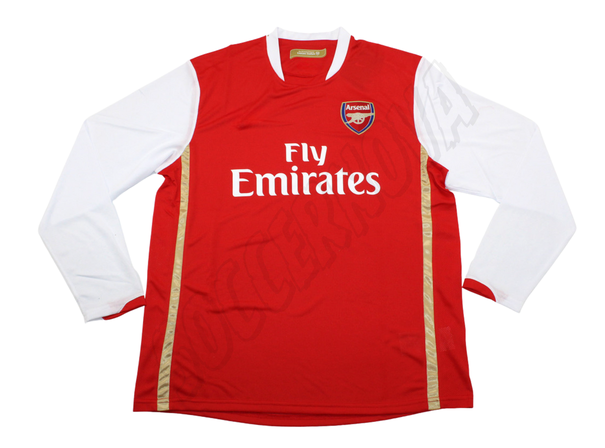 Camiseta Local Manga Larga Arsenal 2006/08