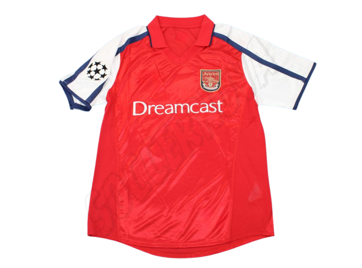 Camiseta local del Arsenal 2000/02