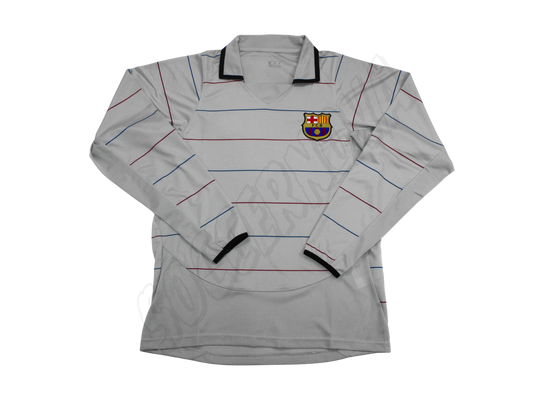 Camiseta de visitante de manga larga del Barcelona 2003/04
