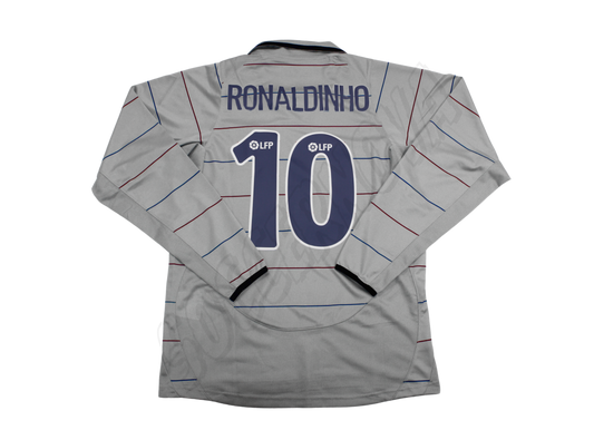 Camiseta de visitante de manga larga del Barcelona 2003/04