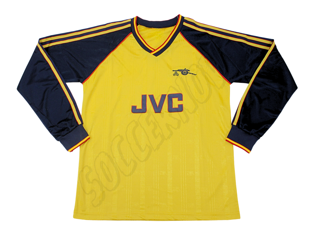 Camiseta de visitante de manga larga del Arsenal 1988/91