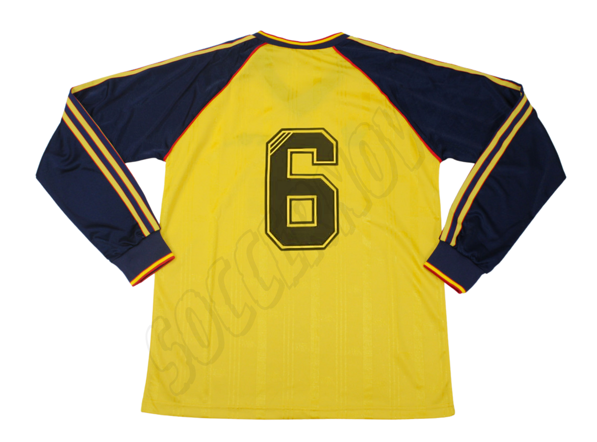Camiseta de visitante de manga larga del Arsenal 1988/91
