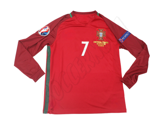 Portugal 2016/17 Euros Final Camiseta de local de manga larga