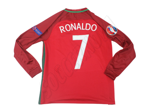Portugal 2016/17 Euros Final Camiseta de local de manga larga
