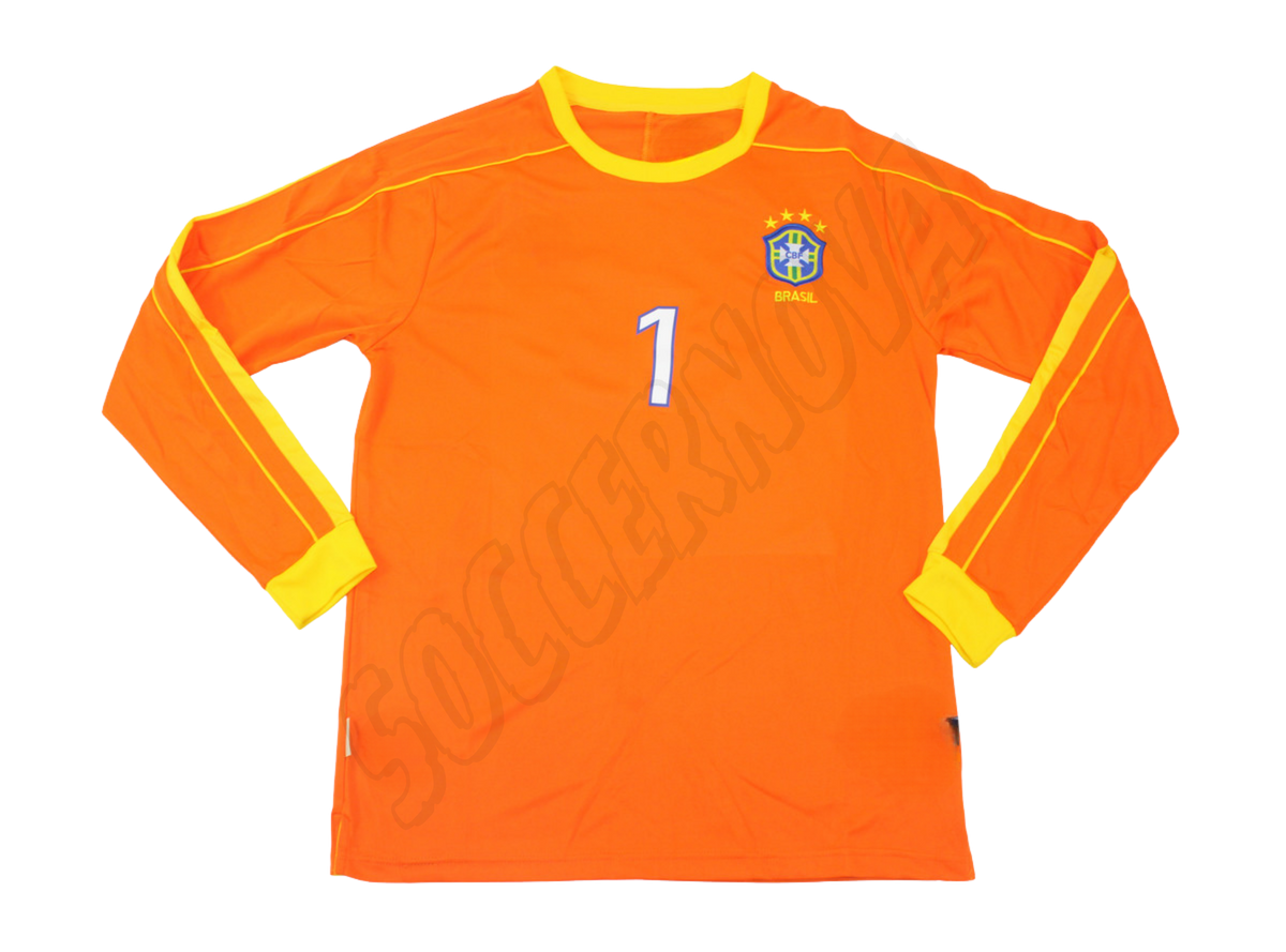 Camiseta de portero de manga larga de Brasil 1998/00