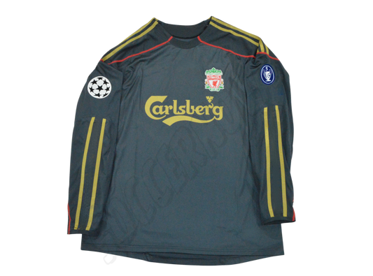 Camiseta de visitante de manga larga del Liverpool FC 2008/09