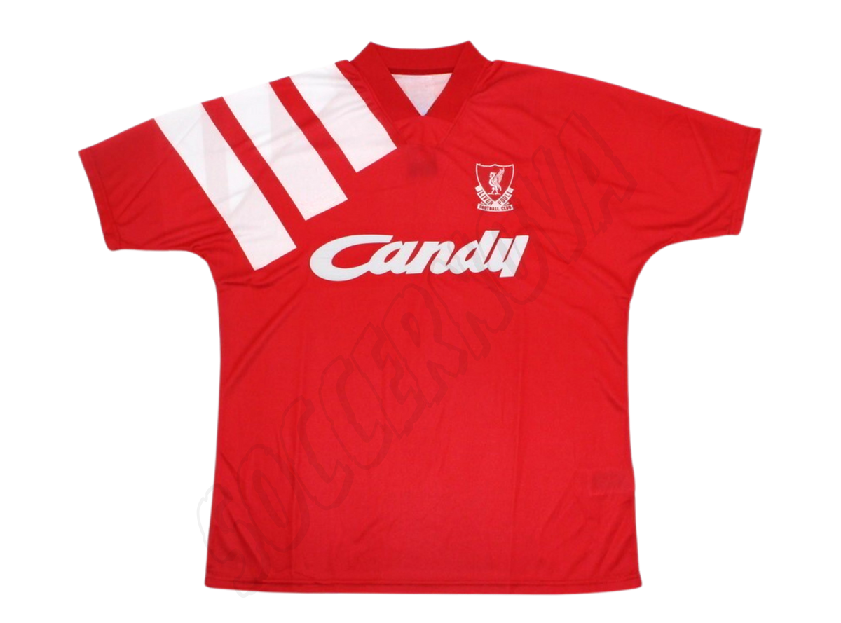 Camiseta de local del Liverpool FC 1991/92