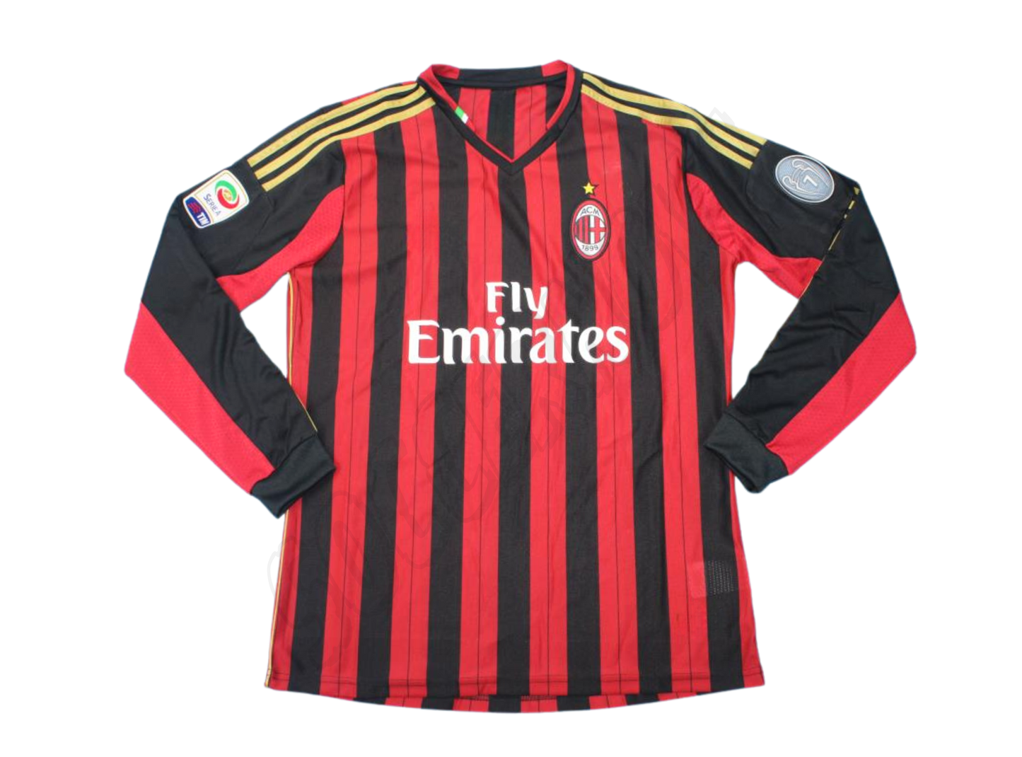 AC Milan 2013/14 Long Sleeves Home Shirt