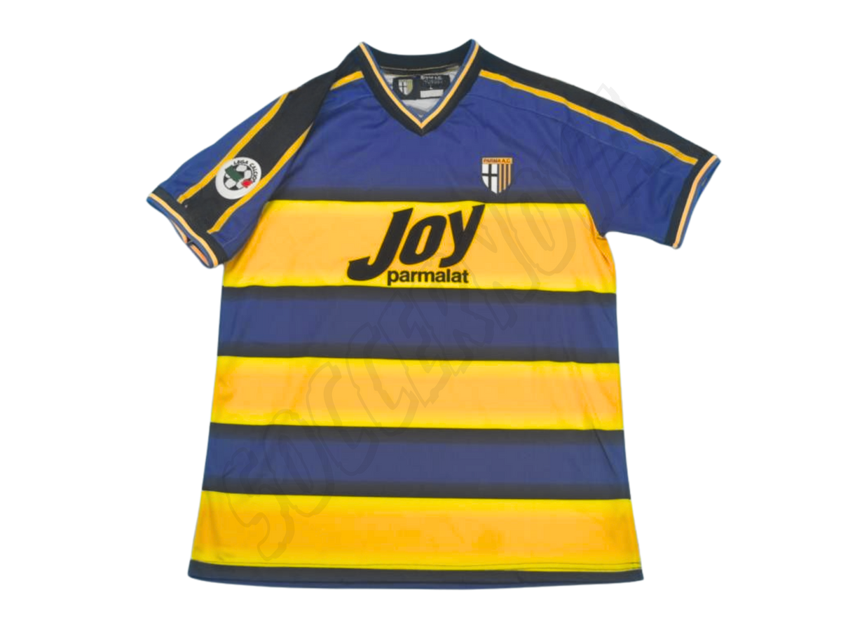 Camiseta local del Parma 2001/02