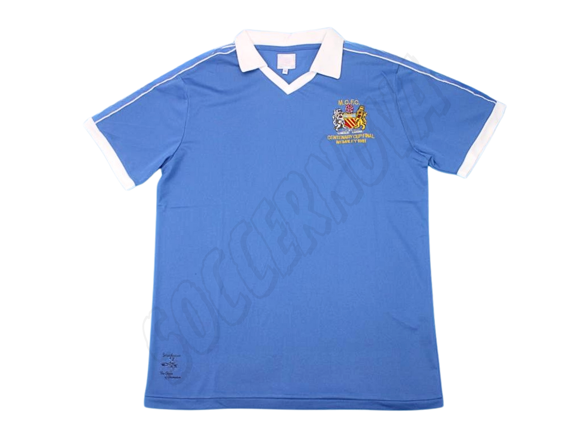 Maillot Domicile Centenaire de la Finale de la FA Cup de Manchester City 1981