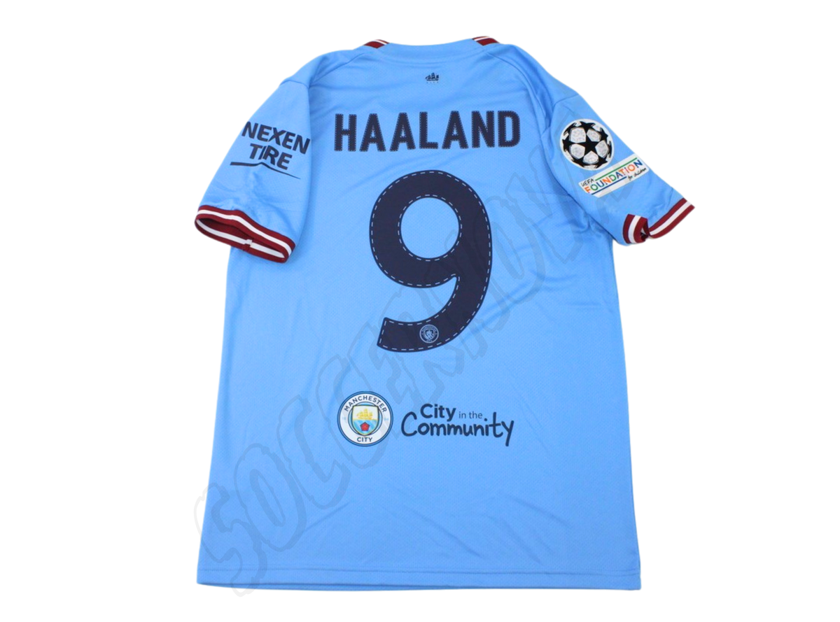 Camiseta de local final de la UCL del Manchester City 2022/23