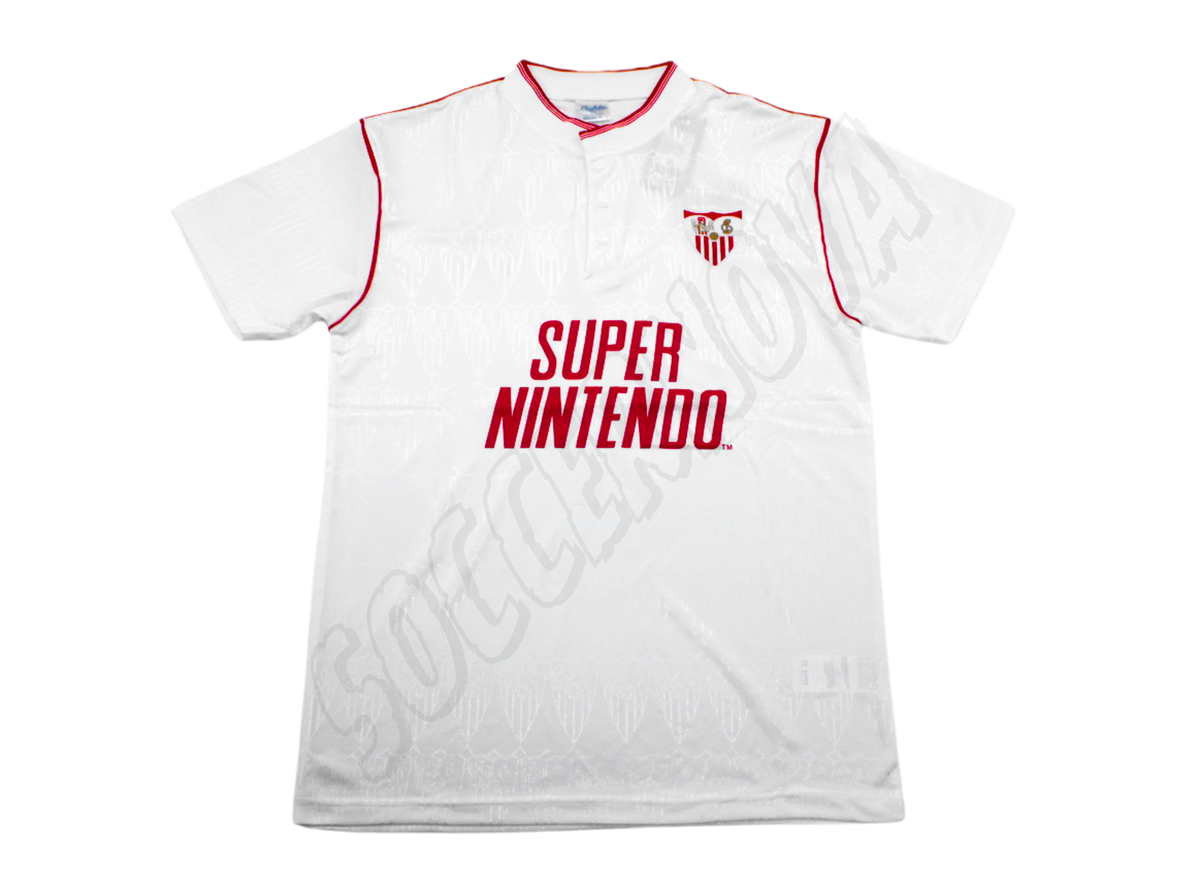 Camiseta de local del Sevilla 1990/92