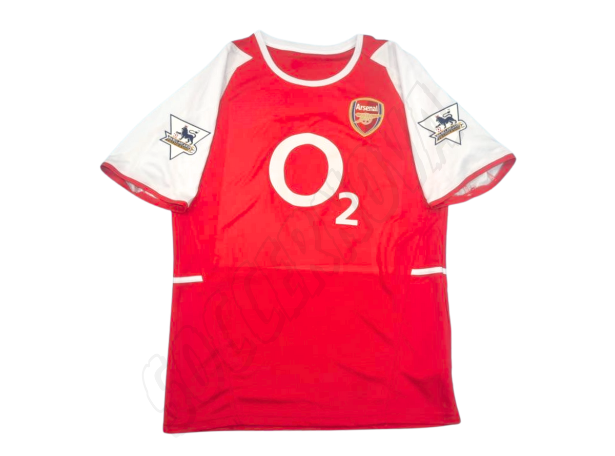 Camiseta de local del Arsenal 2002/04
