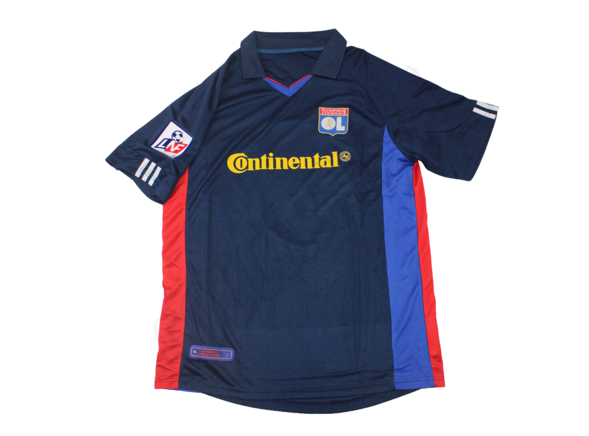 Camiseta visitante del Olympique Lyon 2001/02