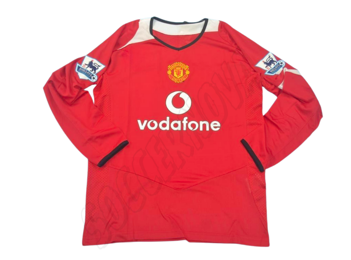 Manchester United 2004/06 Long Sleeves Home Shirt